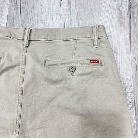Levis XX Chino Standard Taper Khaki Tan Mens 34x30 Casual Beige Pants - Picture 10 of 11